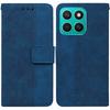 For Honor X8c 4G Case Geometry Pattern Leather Wallet Phone Cover with Wrist Strap