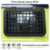 Car Rear Window Glass Armor Fences Vent Protective Frames Shelf  For Suzuki Jimny 2019 Up Car Accessorise ( Aluminum Alloy )