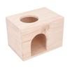 Tiny Hamster Wood House Bite Resistance Ventilated Eco Friendly Small Animal Hideout House for