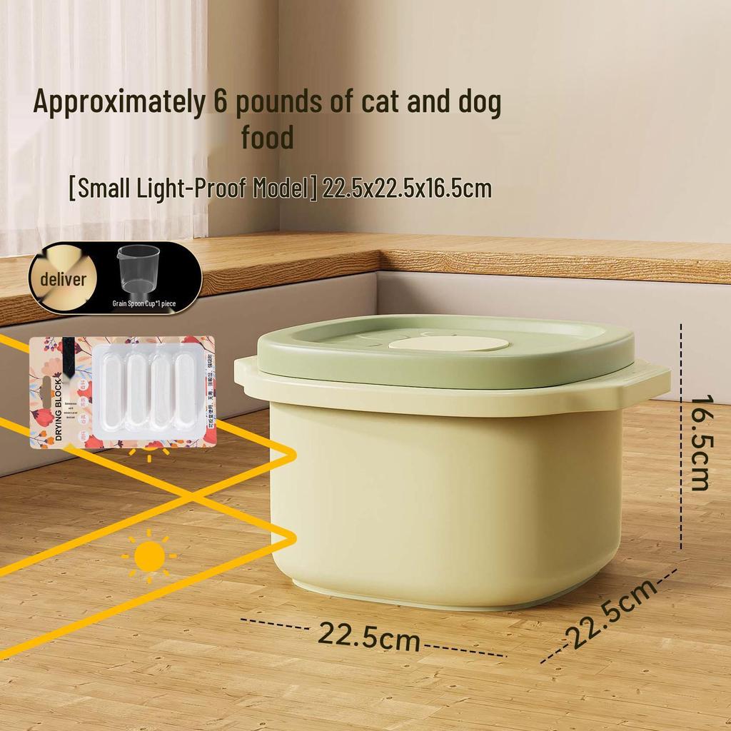 Sealed Moisture-Proof Pet Food Storage Bin - Large Capacity Vacuum Container for Cat & Dog Supplies