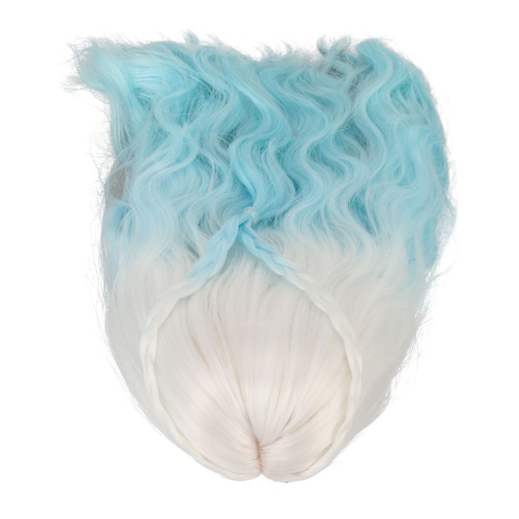 16 Peruka dla Lalki Kolory Gradientowe Kręcony Styl Wysoka Elastyczność Wygładzające Włosy do Tworzenia Lalki na Wymianę