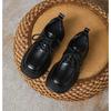 Lace Up Comfort Woman Platform Oxford Shoes British Style Woman New Retro Thick Sole 8CM High Heel Casual Single Shoes Loafers