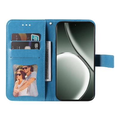 For Realme GT 6 5G/GT Neo6 SE 5G Case Floral Pattern PU Leather Wallet Stand Phone Cover
