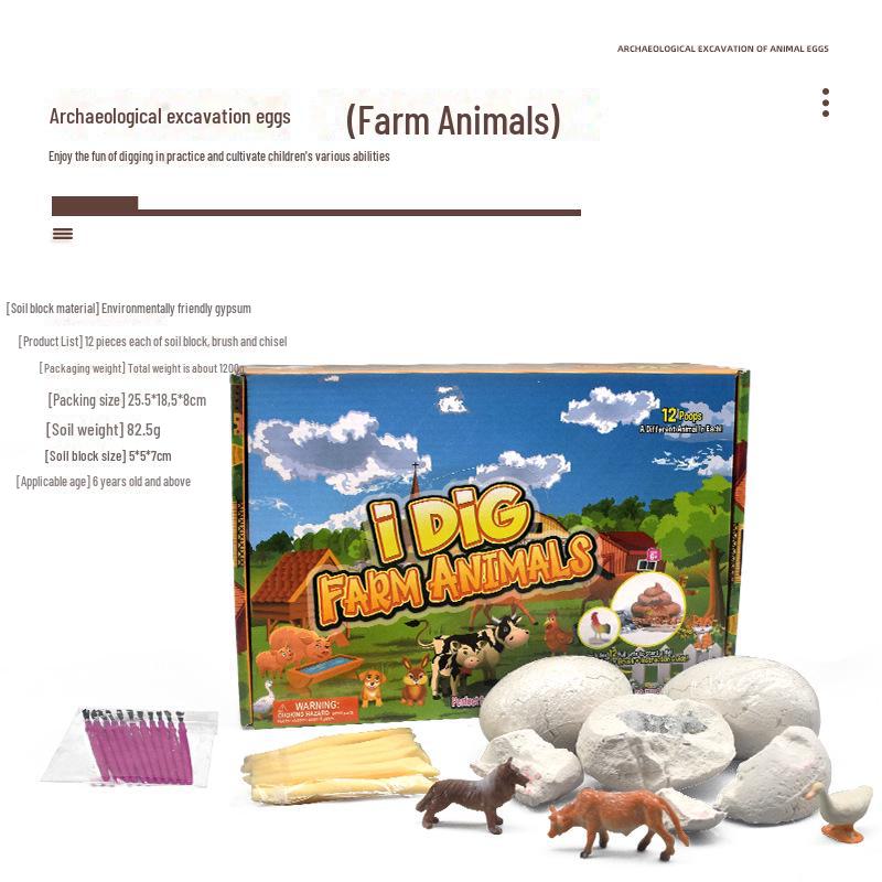 

Новый набор для раскопок животных: Игрушки для исследования насекомых океана и луга для детей