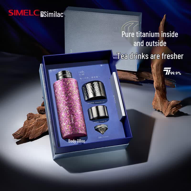 SIMELO Pure Titanium Tea Infuser Tumbler
