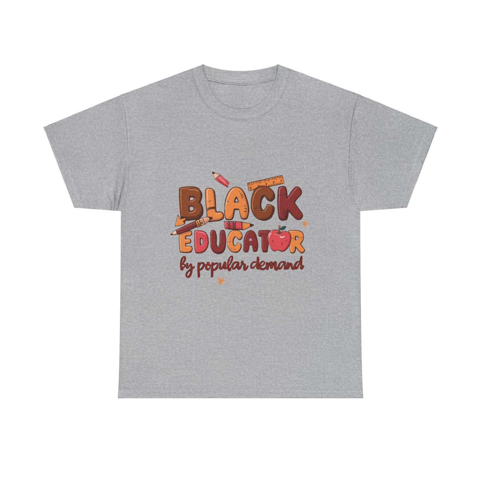 Black Educator Unisex Tee, Teacher Gift, Cotton T-Shirt 3XL