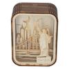 3D Wood Carved LED Night Light Innovative Wood Carved Table Lamp City Series Bedroom Ambient