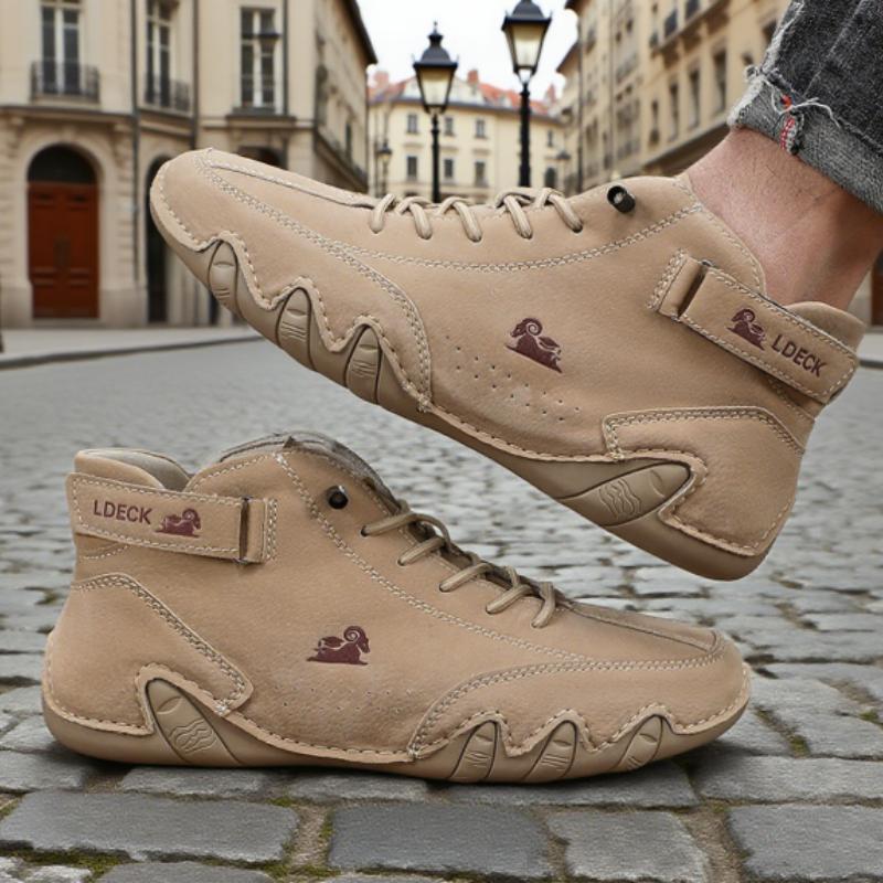 Retro High Top Mens Shoes Classic Charm Comfortable Soft Sole Anti Slip Durable Flat Shoes Soft Sole Luxury Fashi Ankle Boots