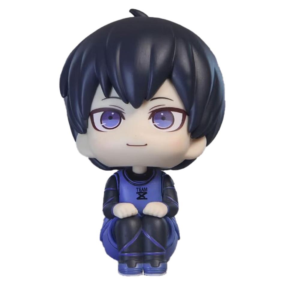 Blue Lock Kawaii Nagi Seishiro Isagi Yoichi Sitting Action Figure Doll Tabletop Model Anime Peripheral Creative Birthday Gift To
