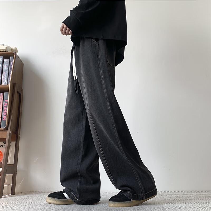 Men's American Retro Loose Straight-Leg Jeans