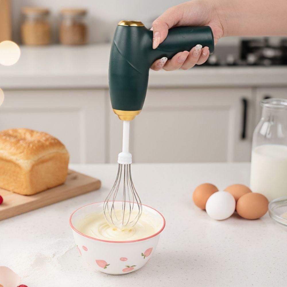 with Replacement Heads Electric Egg Beater Handheld Electronic Batter Stirrer Baking