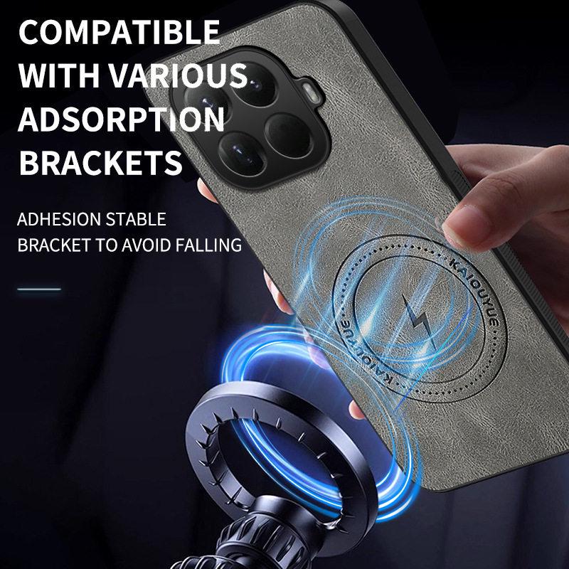 Xiaomi 15T/Mi 14T Pro Leather Silicone Magnetic Buckle Case – Unisex Full Coverage Drop Protection