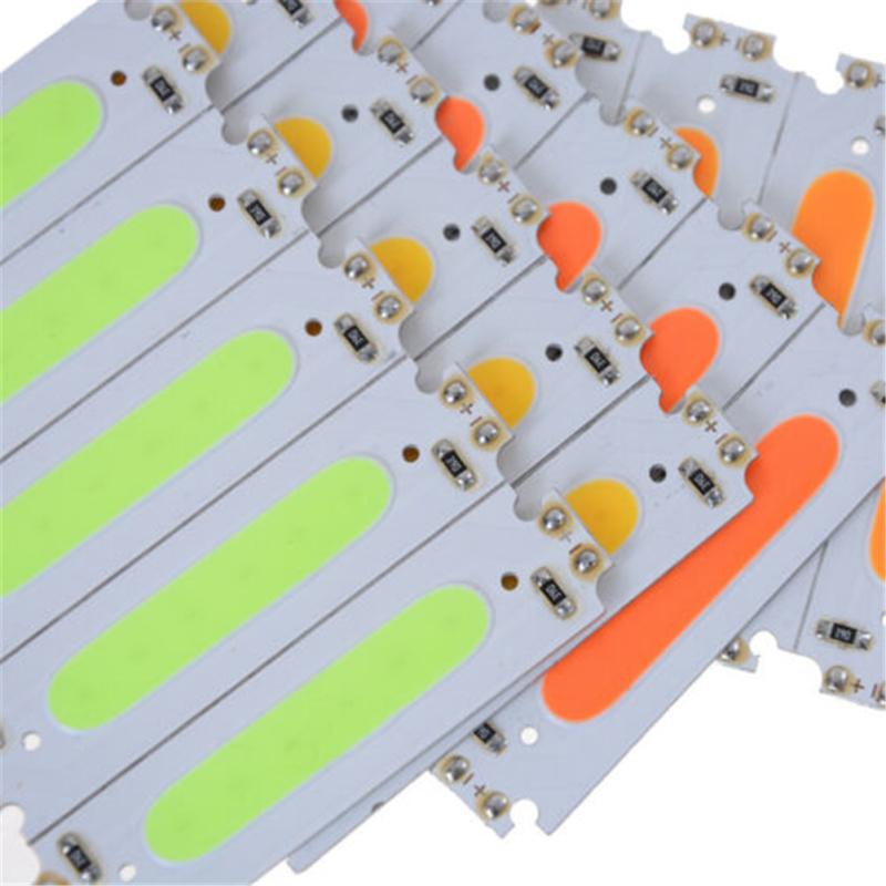 10pcs Metal 10x 60*15mm 2w Cob Led Square Strip Light Lamp  Bead Chip Diy Dc 12v