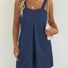 Damen Sommer Jumpsuits und Strampler Spaghettiträger Lässig Lose Taschen Playsuits Bodysuits