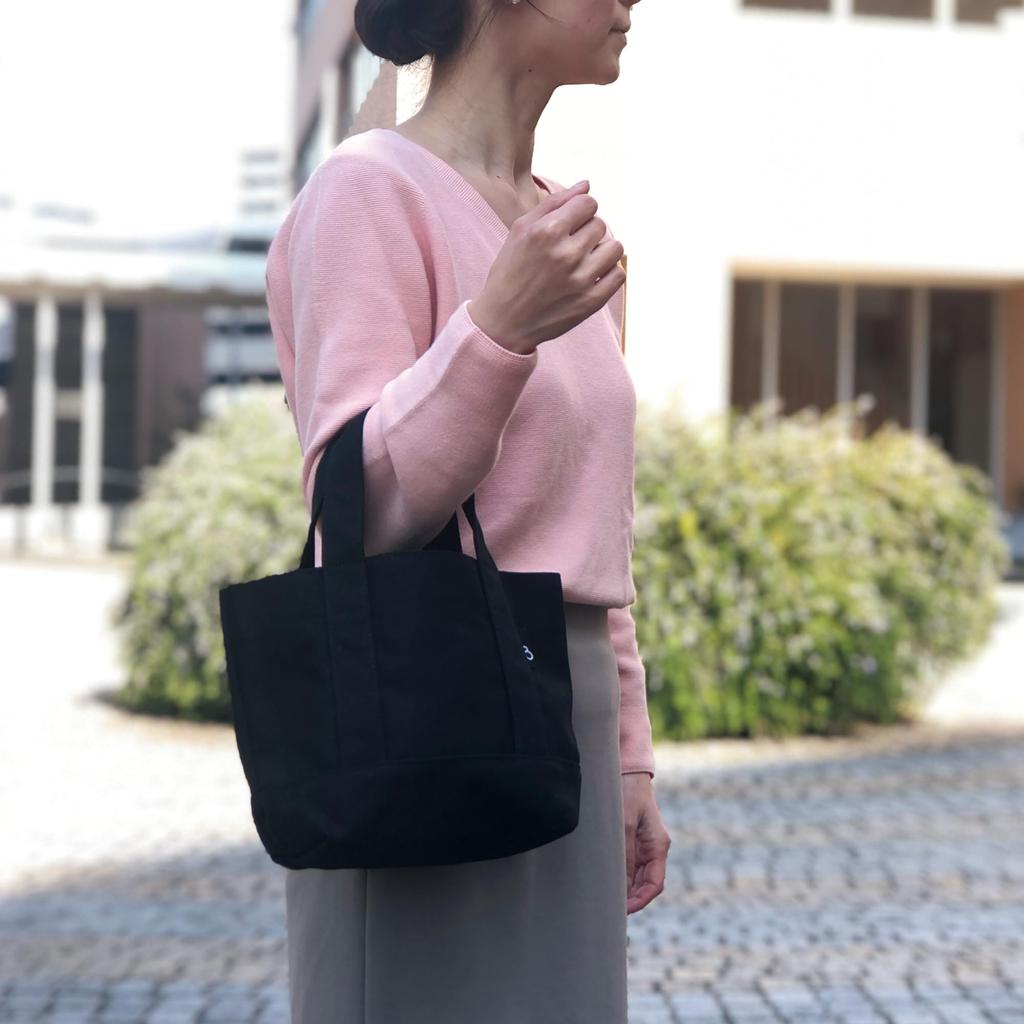 Tote Bag for Mini Made In Canvas Mini Tote [BRILLIANT COLORS] Women, Small, Lightweight, Canvas, Japan, (black)