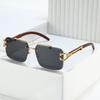 New Leopard-head Sunglasses Grain Sunglasses  for Women Sunglasses  Men, Double-beam Trimming Sunglasses for Sun Protection Women's Sunglasses