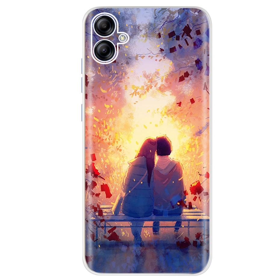 For Samsung Galaxy A04e A04 A04S 2022 Cute Printing Phone Case For SamsungA04 A 04 04e SM-A042F A045F Soft Silicone TPU Cases