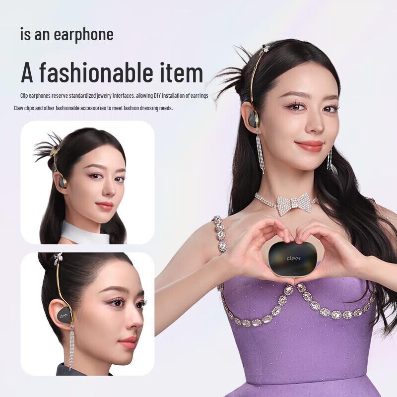 cleer Clip Smart Over-Ear AI Bluetooth Headphones
