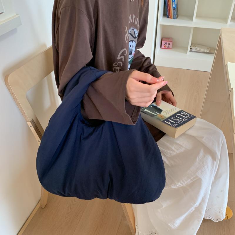 Vintage Small Bag Lightweight Women's Handbag Pleated Shoulder Bag