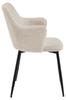 Ilsa CHAIR WITH ARMRESTS beige high backrest