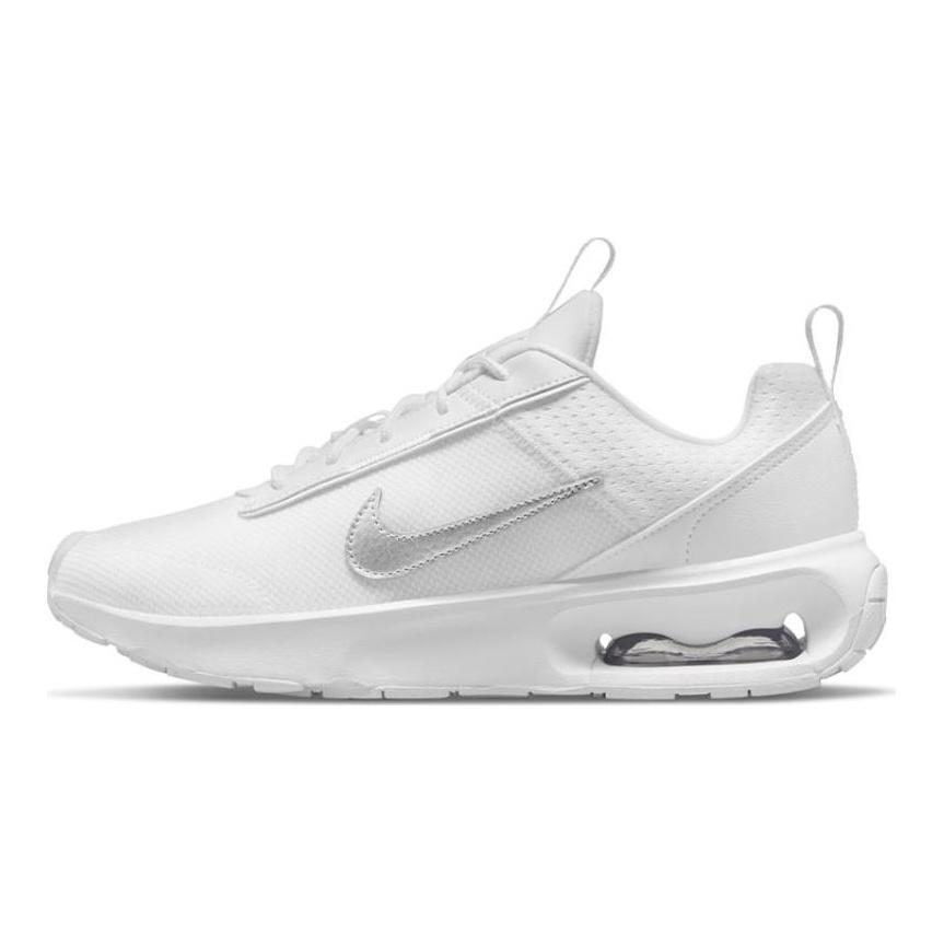 Nike Air Max Intrlk White Metallic Silver Women's Sneakers Casual Shoes DV5695-100