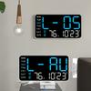 Adjustable Brightness LED Digital Table Wall Clock Temperature Date Week