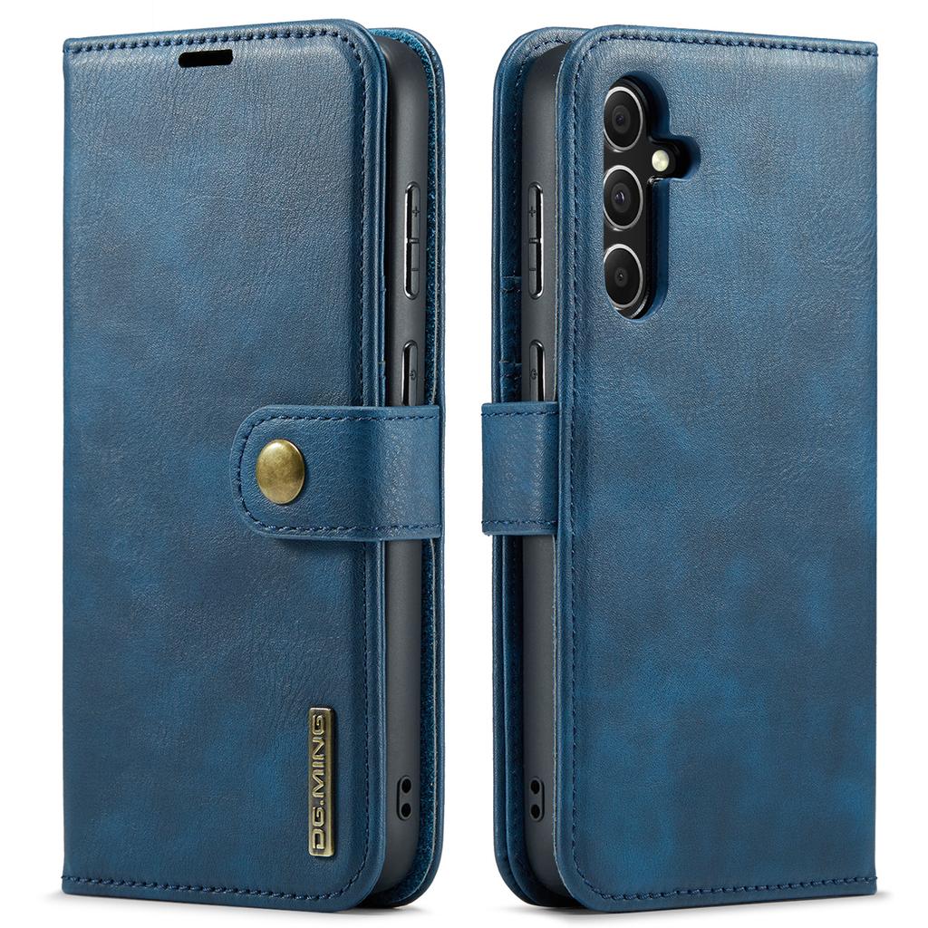 DG.MING for Samsung Galaxy S23 FE Detachable Phone Cover Split Leather Wallet Stand Phone Case