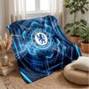 Chelsea FC Theme Blanket Soft Flannel Blanket Plush Throw Blanket Cozy Sofa Bed Blanket for Home Decor