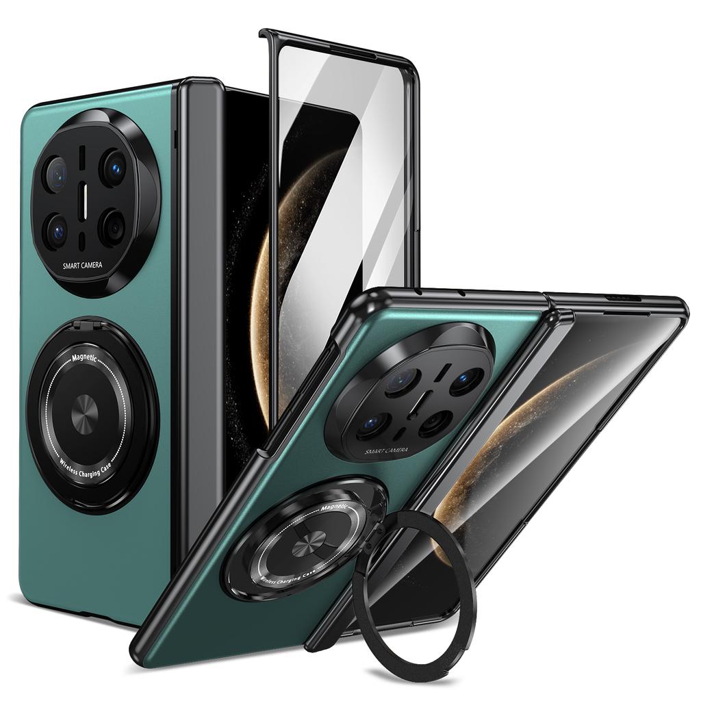 2700 Gass Strong Magnetic 360 Stand Ring Case for Huawei Mate X5 X6 XT Ultimate- Metal Hinge Protection with Screen Protector