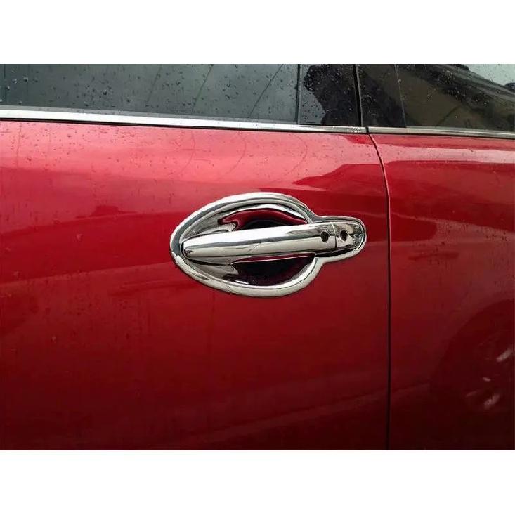 For Mazda CX-9 CX9 2017 2018  ABS Chrome  Outer Door Handle Cover + Car Door Bowl Car Styling 16PCS