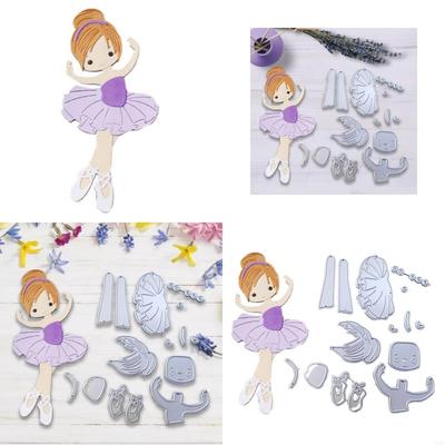 Dancing Girl Metal Cutting Dies Stencil DIY Scrapbooking Album Paper Card Template Mold Embossing Craft Decoration X3UC
