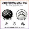 4Pcs 60MM Car  Wheel Center Hub Caps Replacement Wheel Hub Emblem For Citroen C1 C2 C3 C4 C5 C6 C8 C4L DS3 DS4 DS5 LS DS6 Picasso