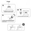 2 Stück Tragbare Bidets für Toilette 8 Löcher Wassermenge regulieren Reise Tragbarer Shattaf Bidet-Sprayer