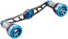 LIVRE mulinello manovella FullComp (per mancini) per Shimano 100 (P canna di fucile + G blu)