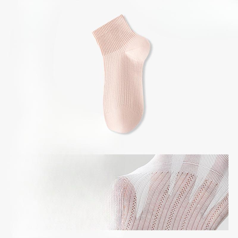Șosete Dama Vară Tip Subțire Nou Antibacterian Deodorant Plasă Respirabilă Tub Scurt Bumbac