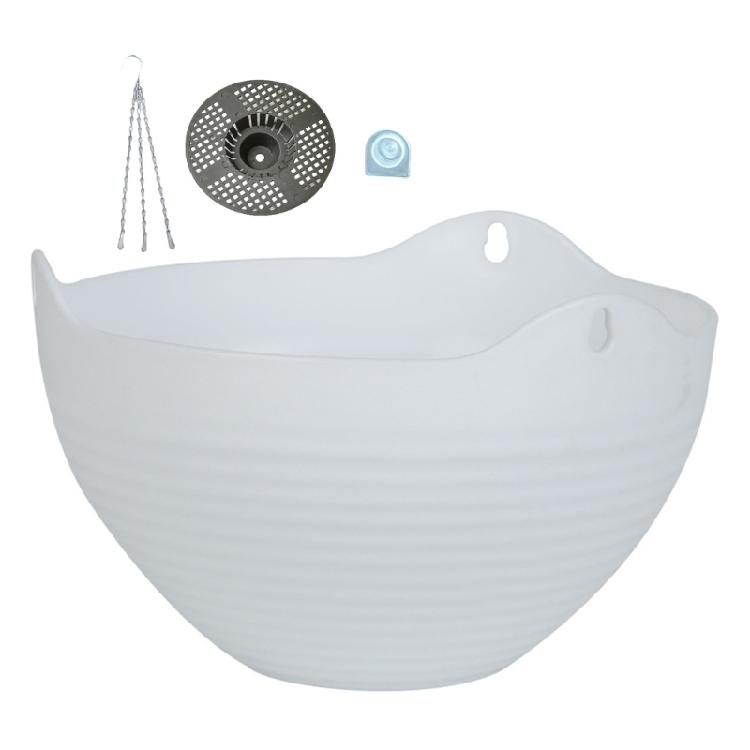Hanging Basket Flowerpot Garden Plastic Outdoor Flowerpot Chain Type Plant Hanging Basket Flowerpot Decorations