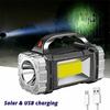 Solar Charging Camping Flashlight Waterproof Powerful Handheld Lantern Camp Supplies