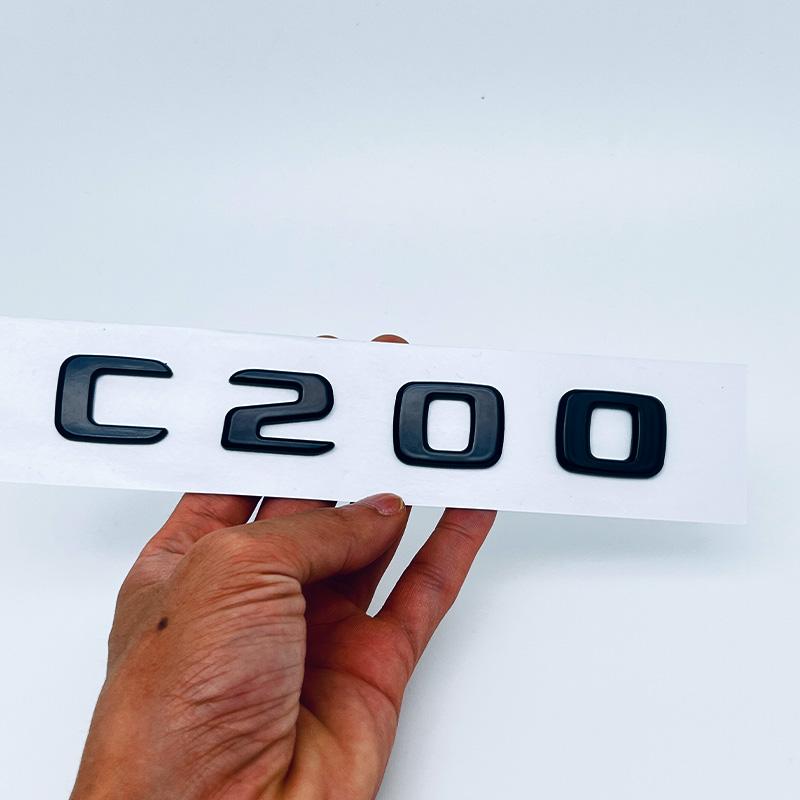 EANDL1 ABS Plastic C200 C200L C230 C250 Trunk Rear Logo Badge Emblem Sticker For Mercedes Benz C Class W201 W202 W203 W204 W205