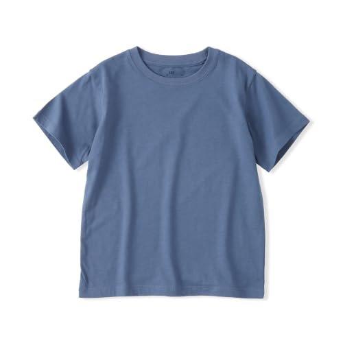 MUJI Kids Organic Cotton Crewneck Short-Sleeve T-Shirt Lavender Size 130 CB1RWA6S