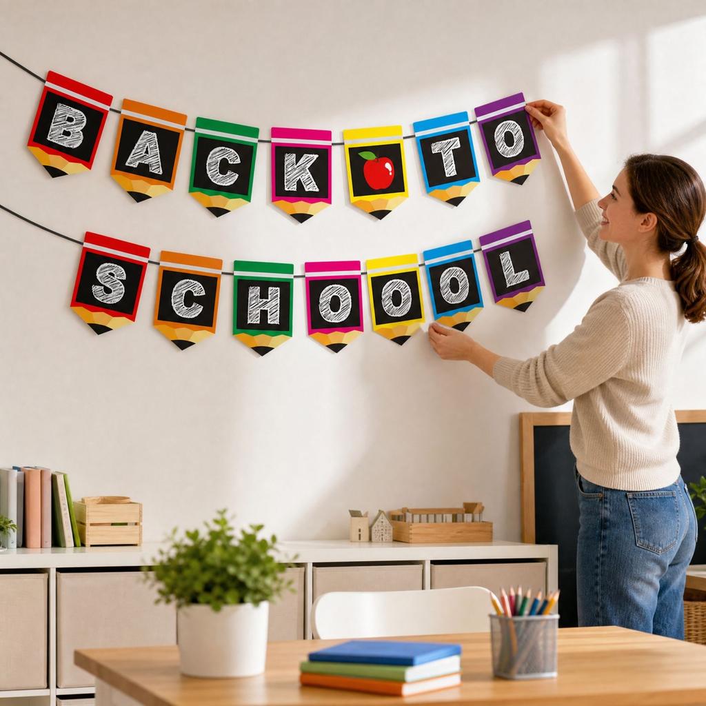 Bunting for Back To School Party Decoration