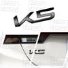 Creative Car 3D Metal K3 K5 K8 Logo Emblem Fender Rear Trunk Door Bumper Sticker For Kia Forte Ceed Cerato Rio Picanto Decor UD6