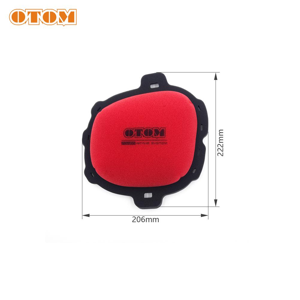 OTOM Motorcycle Air Filter Intake Cleaner Dual Foam Layer Sponge For HONDA CRF250R CRF450R 2004-2024 Air Filter Element
