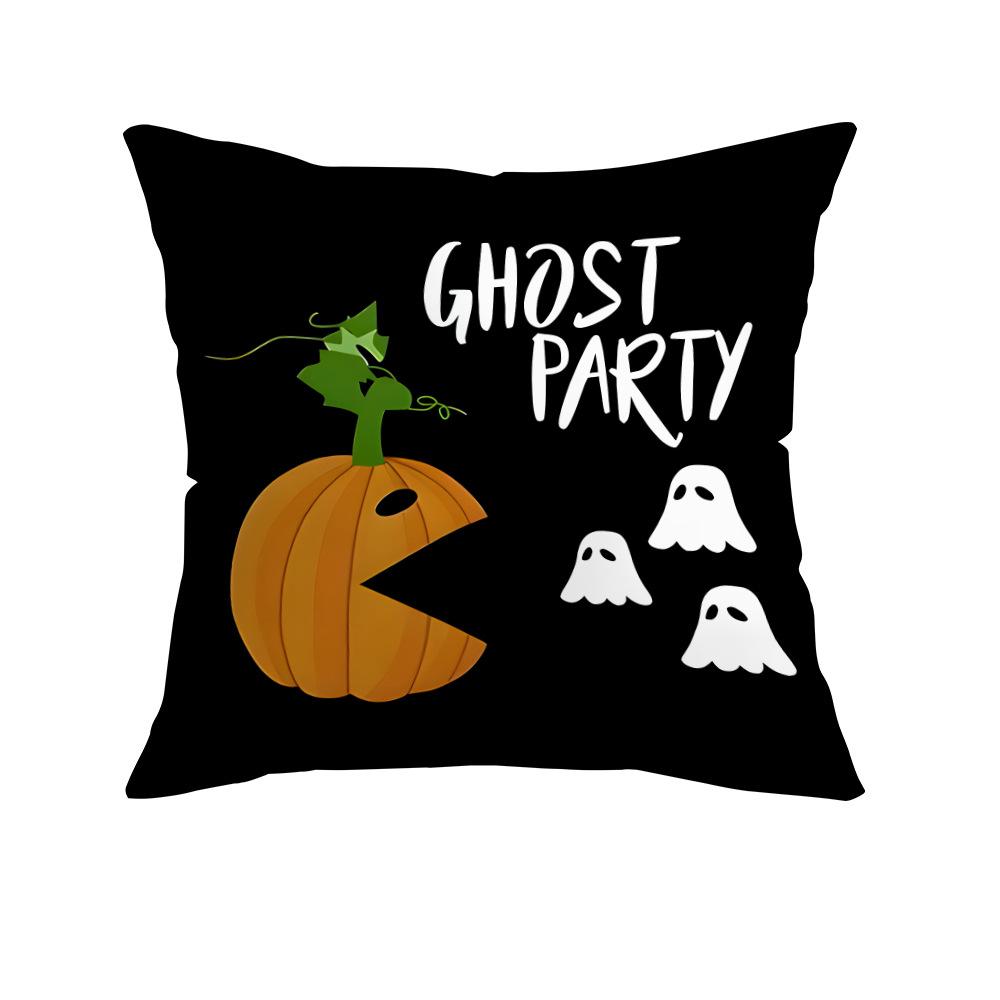 Halloween Creative Home Decoration Cushion Pillow Cover Funny Ghost Pumpkin Pillow Cover