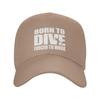 Personalized Fashion Born To Dive Baseball Cap Unisex Women Adjustable Unisex Diver Scuba Diving Dad Hat Outdoor Sun Hat