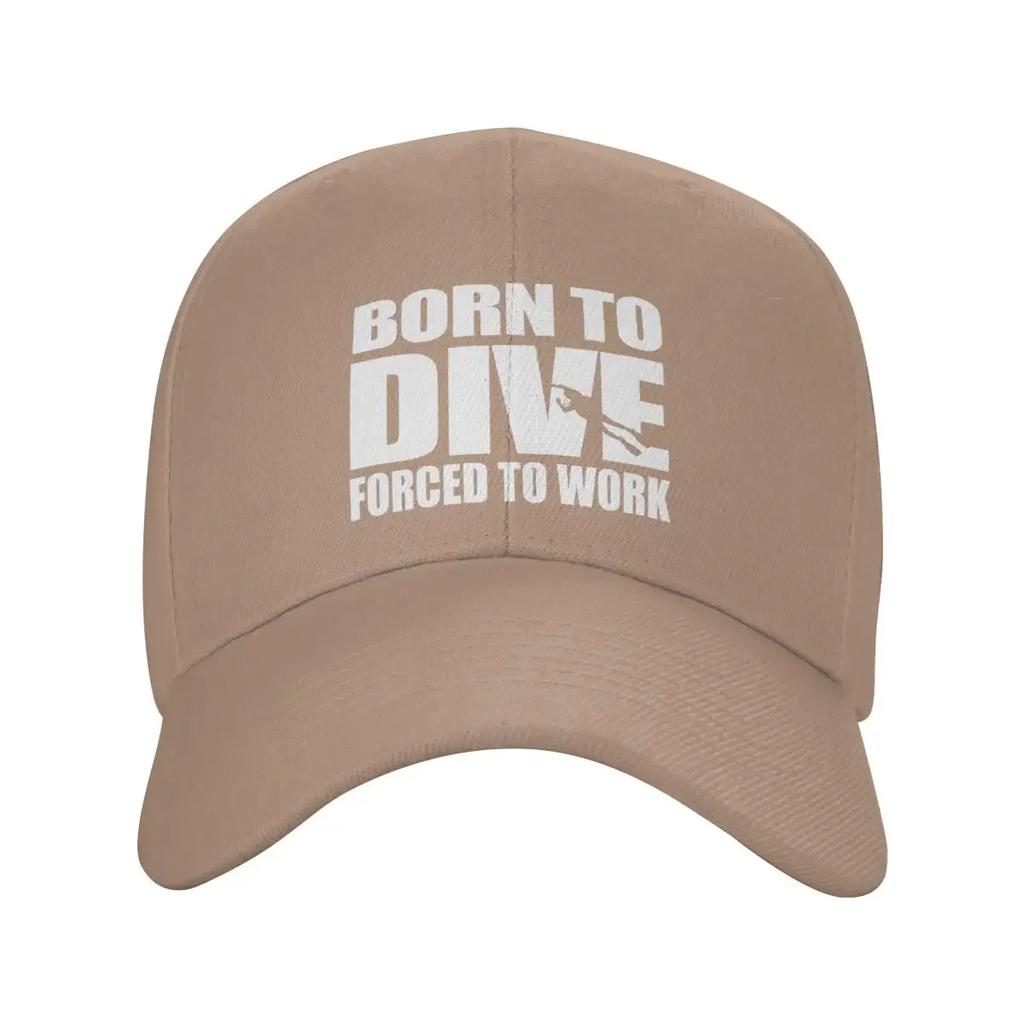 Personalized Fashion Born To Dive Baseball Cap Unisex Women Adjustable Unisex Diver Scuba Diving Dad Hat Outdoor Sun Hat