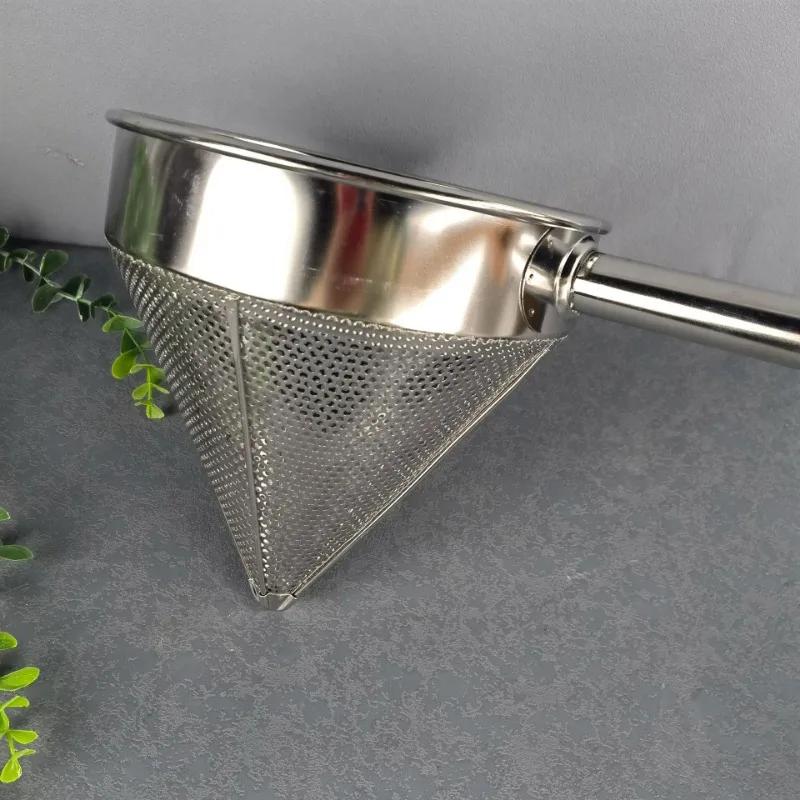 Stainless Steel Bouillon Strainer China Cap Utensil Easy to Clean Cooking Filter Basket Durable Colander Fine Mesh