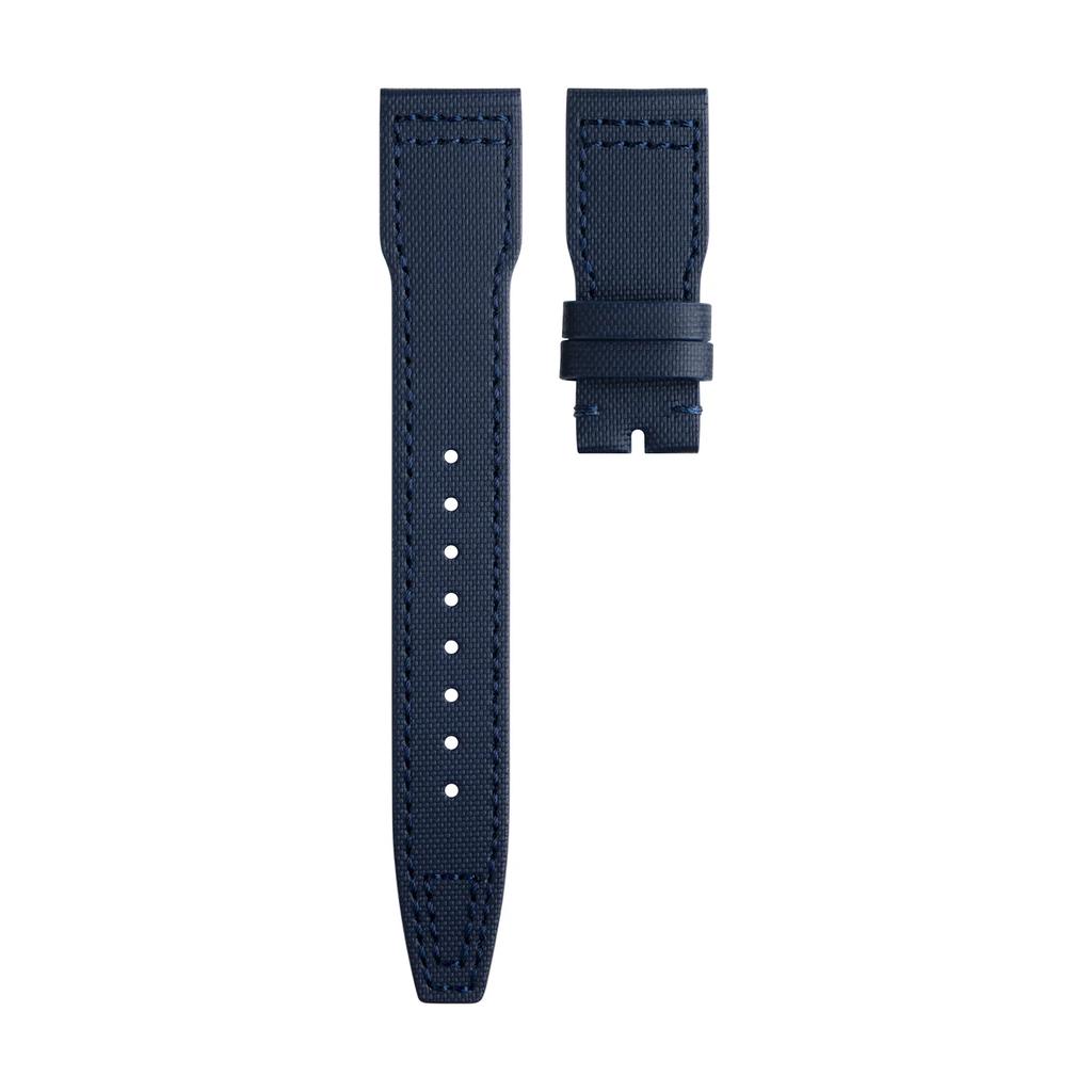 Nylon Front Calfskin Leather Back 20mm 21mm 22mm Watch Band For IWC Strap Pilot SPITFIRE MARK18 Portofino TOP GUN Belt Universal