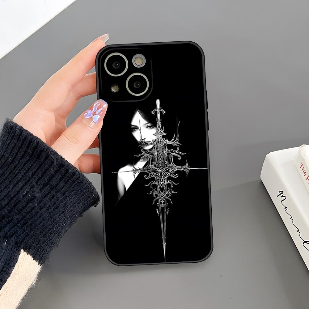 Cool Gothic Sculpture Girl Phone Case For Iphone 16 Plus 15 14 Pro Max 13 Mini 11 12 Xr X Xs 6 7 8 SE Plus Back Cover