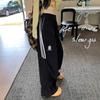 Women's Navy Three-Stripe Wide-Leg Track Pants - Spring/Autumn Casual Loose Fit