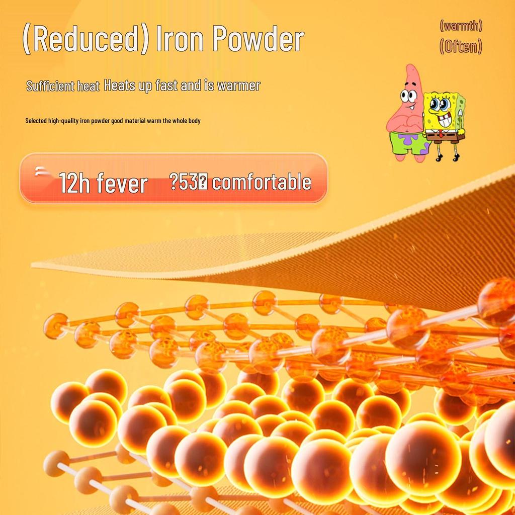 Daylily Self-Heating Cartoon Warm Patch for Women - Long-Lasting Winter Warmth for Waist and Abdomen.